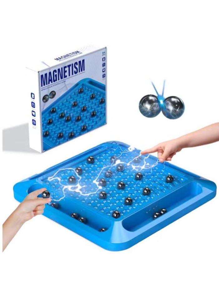 مجموعة العاب شطرنج مغناطيسية مع احجار، لوح صخور كلوستر للبالغين والاطفال 6 8 12 ليلة عائلية اوتار، استراتيجية محمولة لسطح الطاولة (تصميم 3) - Image 2